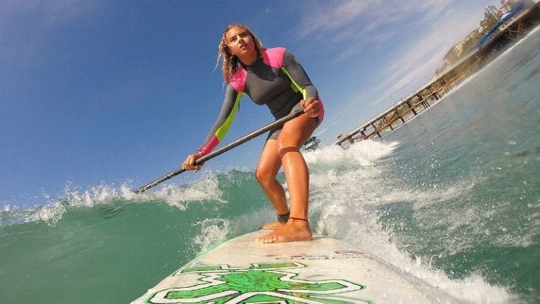 Izzi Gomez wins second world stand up paddleboarding title