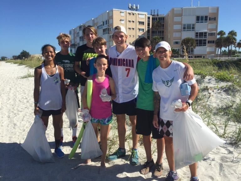 Fourth of July beach cleanup