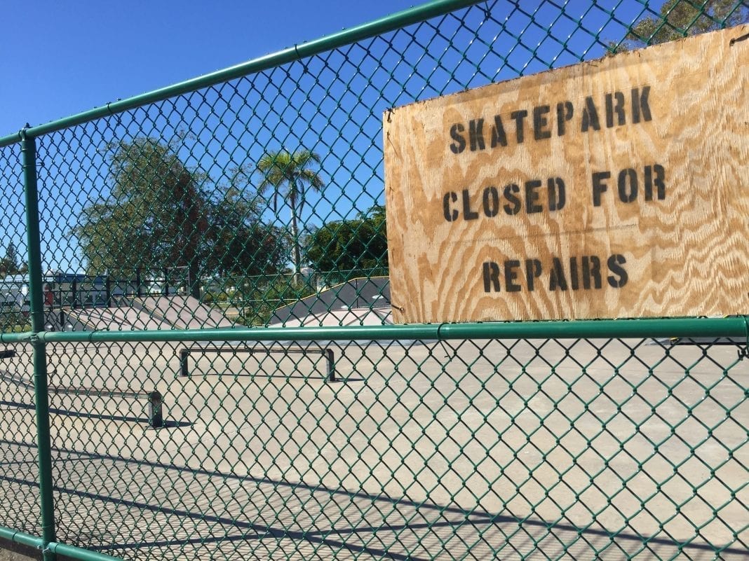 skate park closed