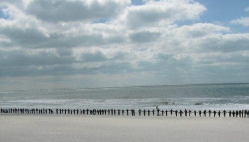 Hands Across the Sand oil protest