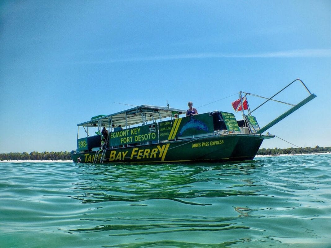 Holmes Beach Tampa Bay ferry boat