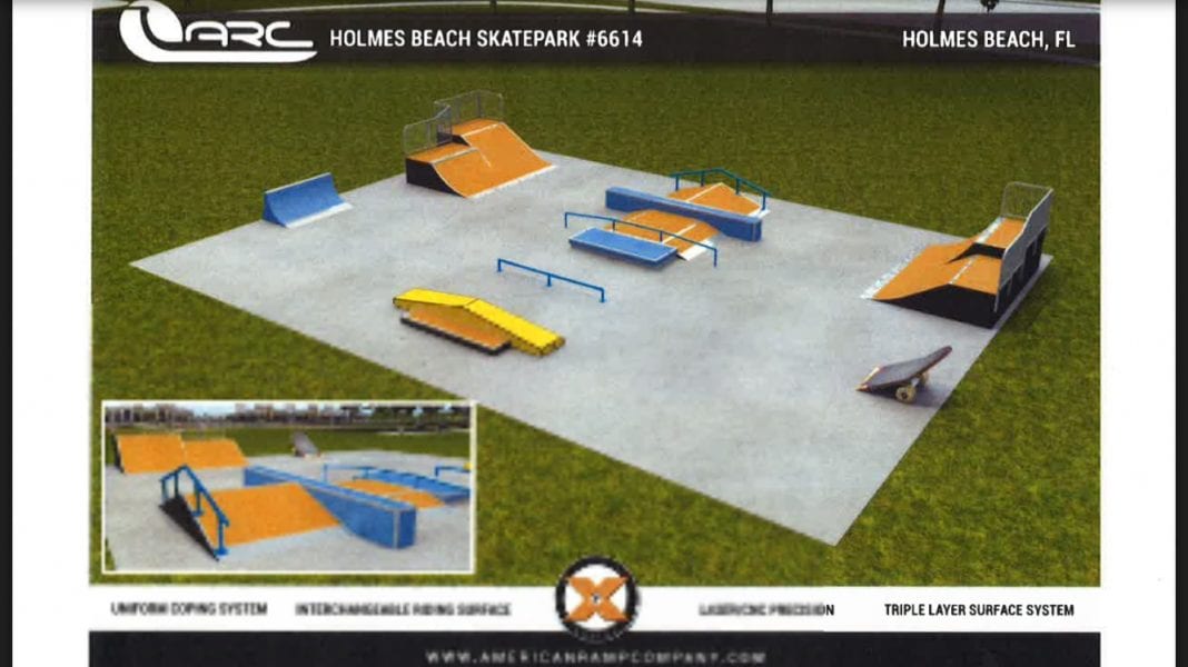 Holmes Beach Skate Park plans