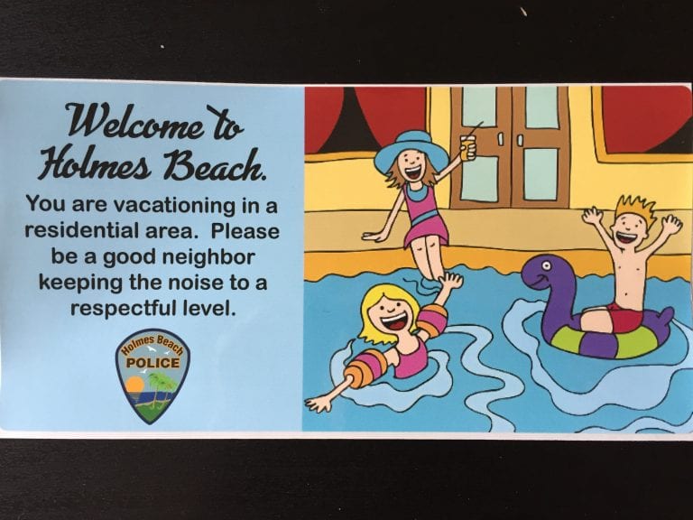 Holmes Beach nuisance pool sticker
