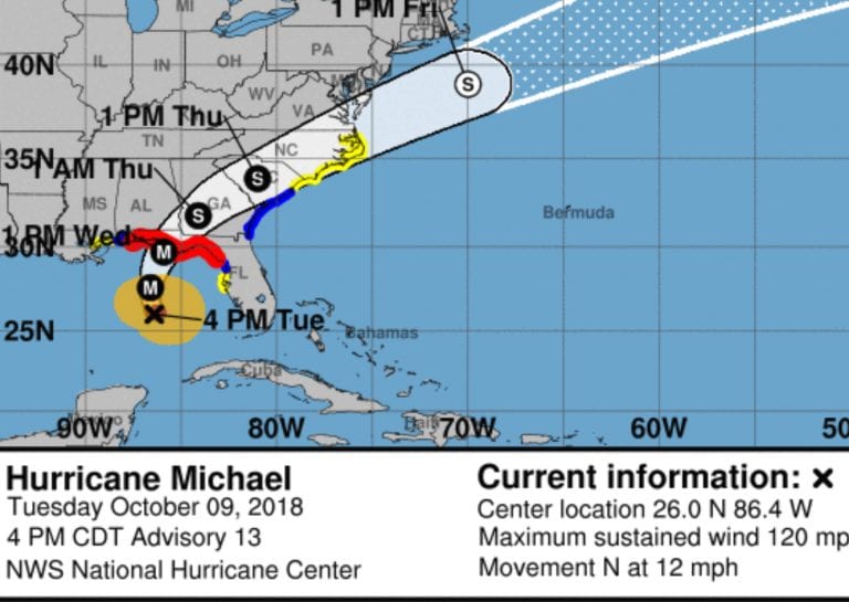 Island cities prepare for Hurricane Michael