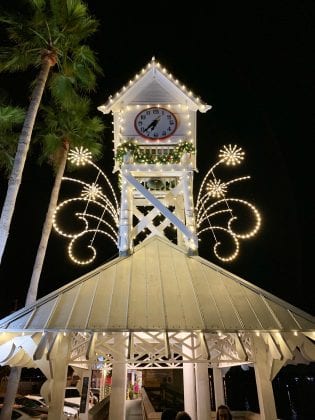 Christmas on Bridge Street clock tower