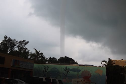 Waterspout west of the Martinique