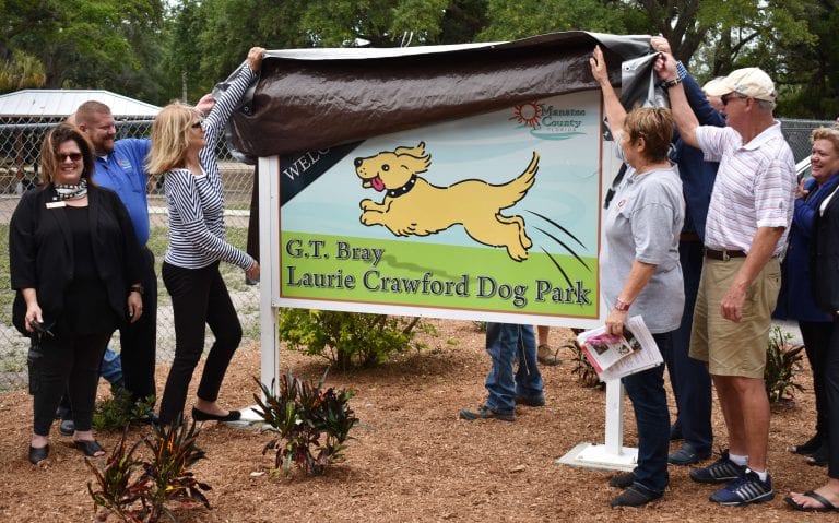 Dog park renamed in Laurie Crawford’s honor