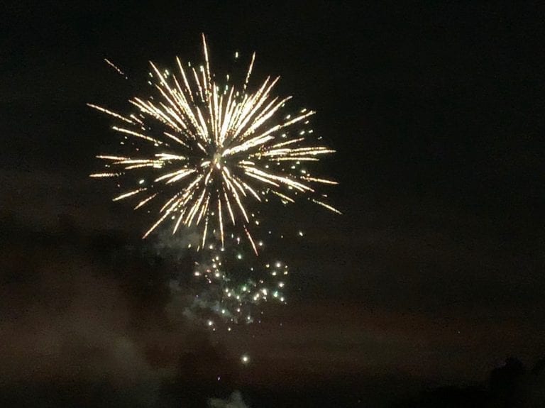 Surprise – more fireworks tonight!