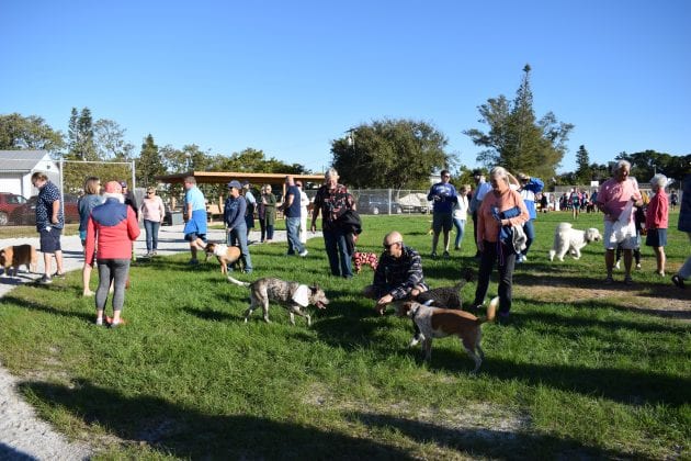 Pups and owners celebrate dog park opening