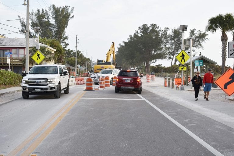 Portion of Gulf Drive will be reduced to one lane Tuesday