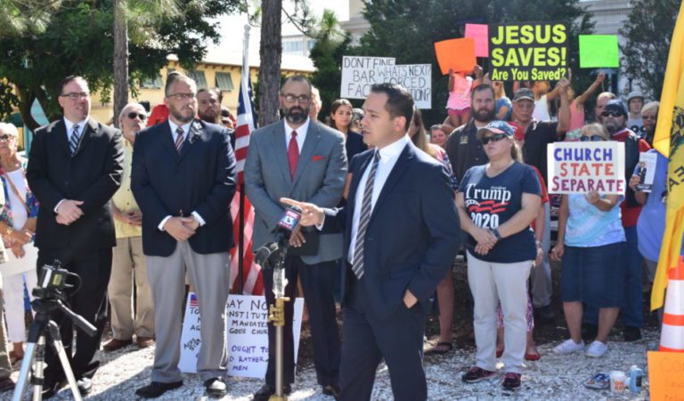 Pastor and state representative challenge county mask mandate