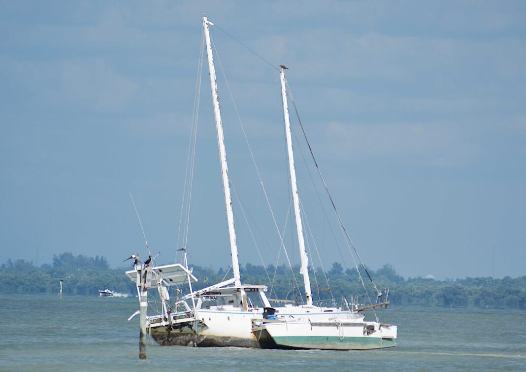 Derelict sailboat removal expected soon
