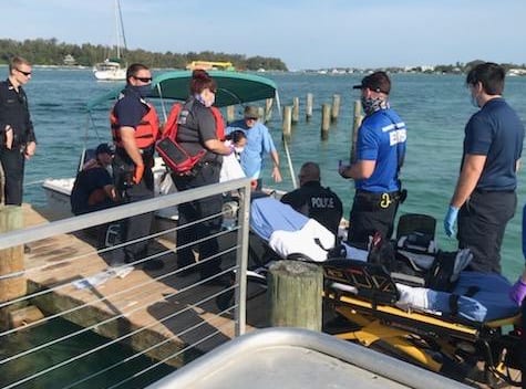 Boat and personal watercraft collide near Longboat Pass