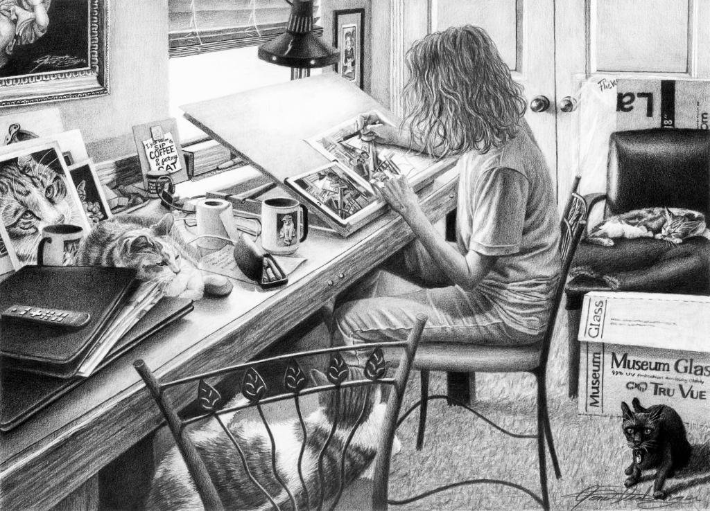 Featured artist impressive with pencil