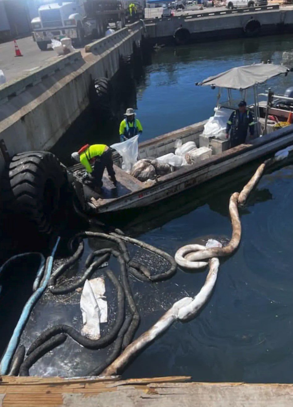 Oil spill investigation, cleanupcontinues at SeaPort Manatee