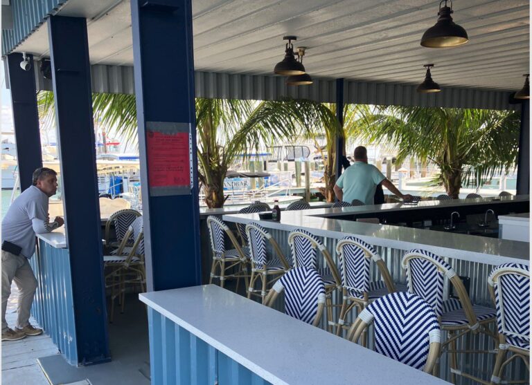 Marina bar remains closed