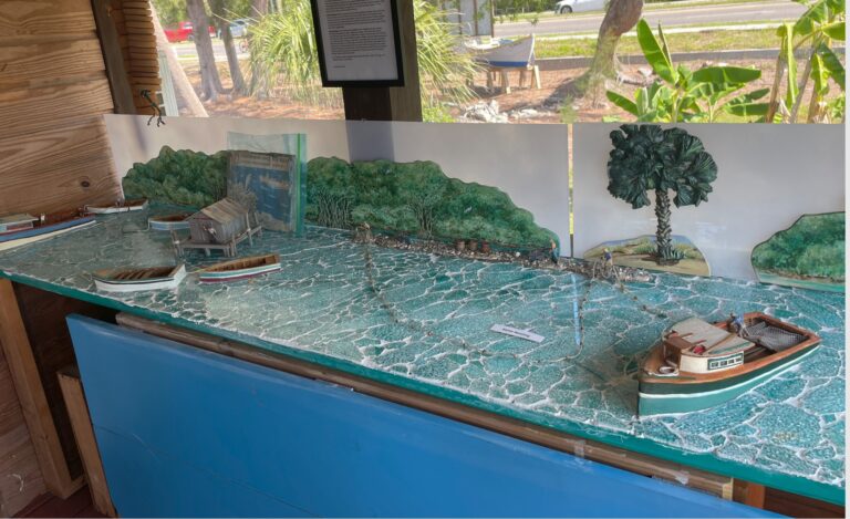 Diorama depicts mullet netting methods