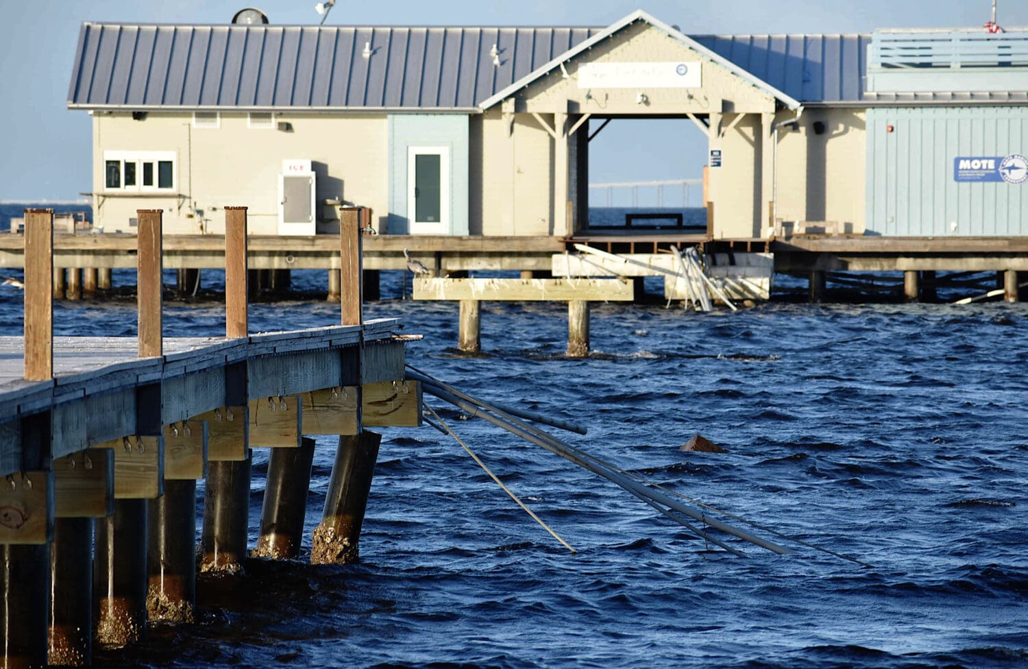City Pier badly damaged, temporary ferry landing installed