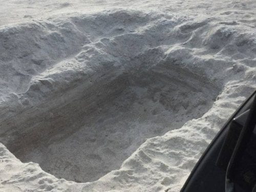 Holes On Beach Dangerous To People Turtles Ami Sun