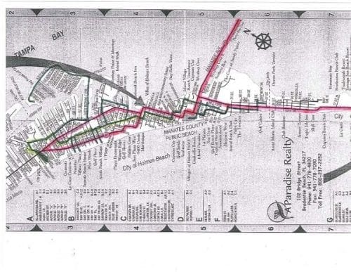 Holmes Beach golf cart low speed vehicle map
