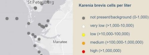 Manatee waters free of red tide