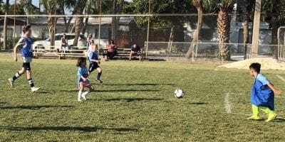 No bumming around at the Beach Bums soccer clinic