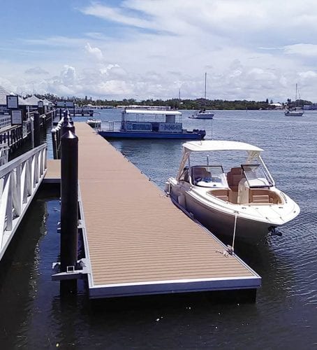 Bradenton Beach's new floating dock now in use