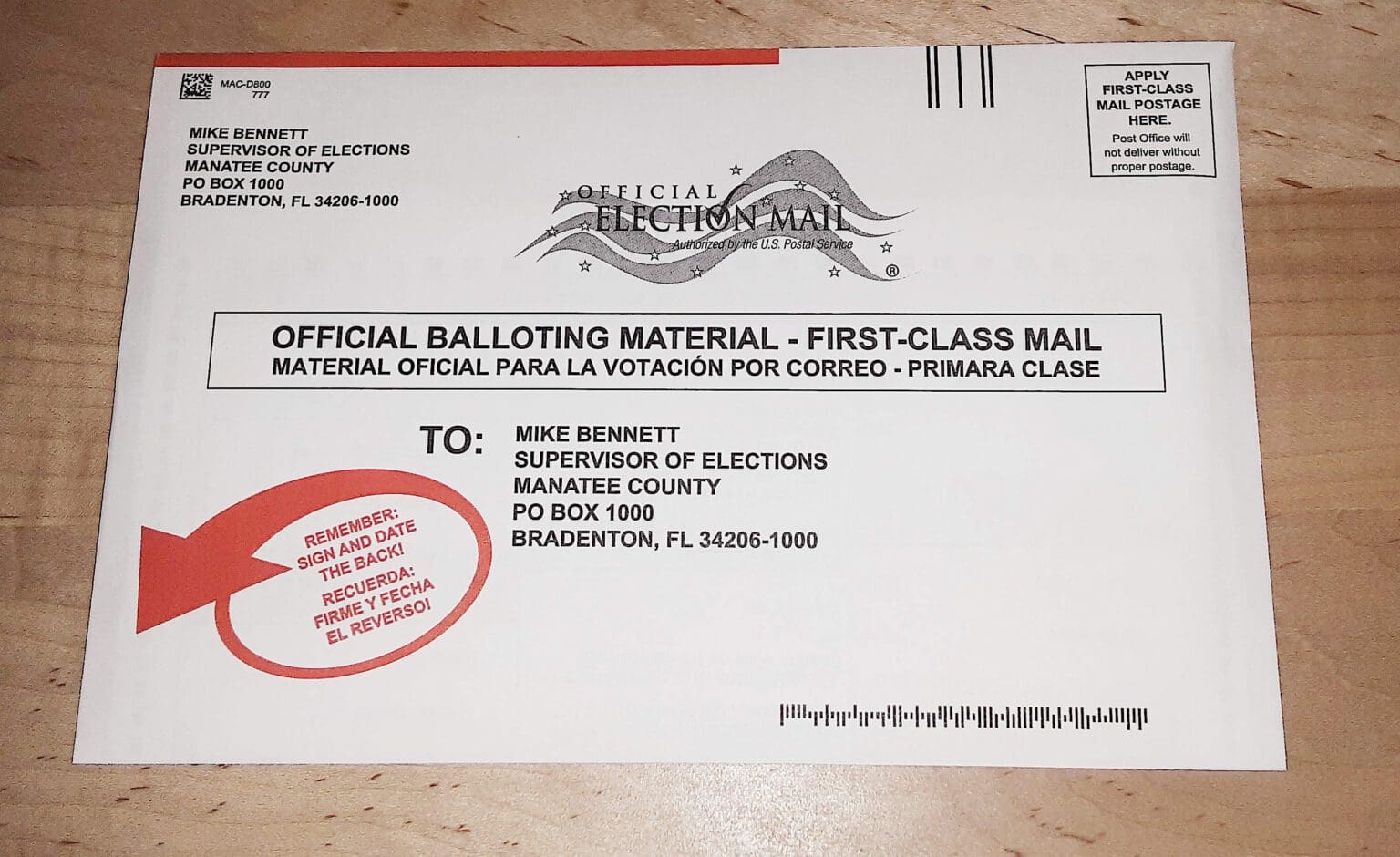 Extra postage required for votebymail ballots AMI Sun