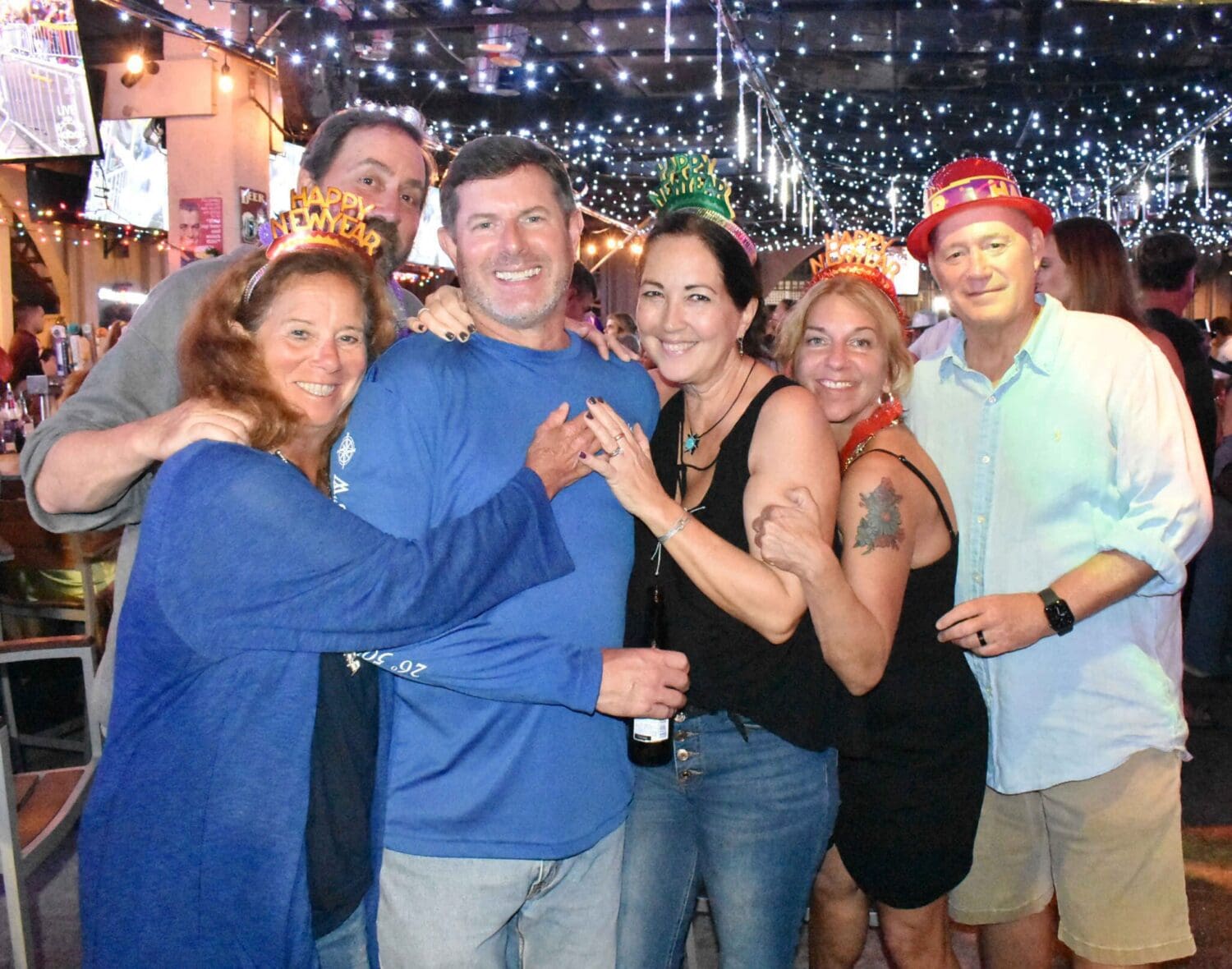 Bridge Street revelers usher in the new year