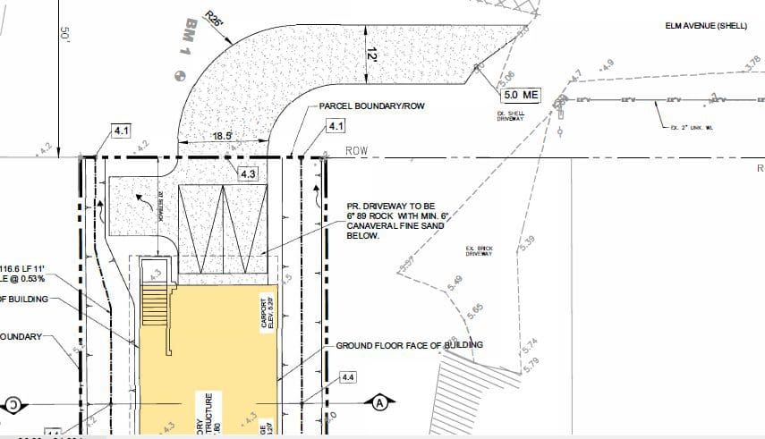 Building permit sought for beachfront property at 105 Elm