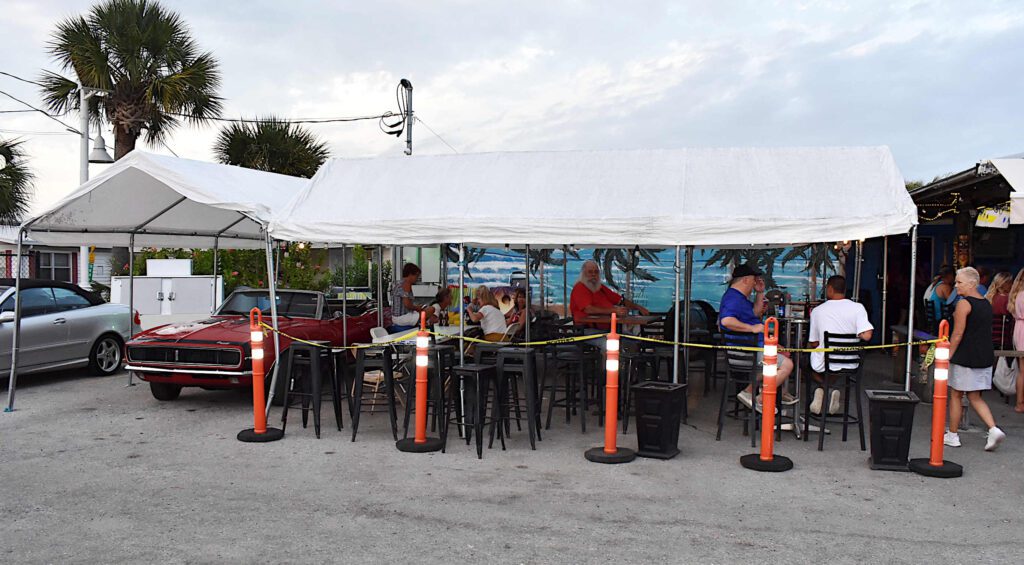 Expanded outdoor seating remains in effect