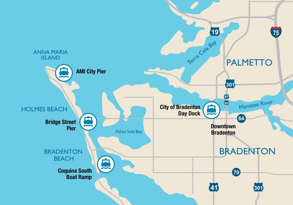 County water taxis arrive