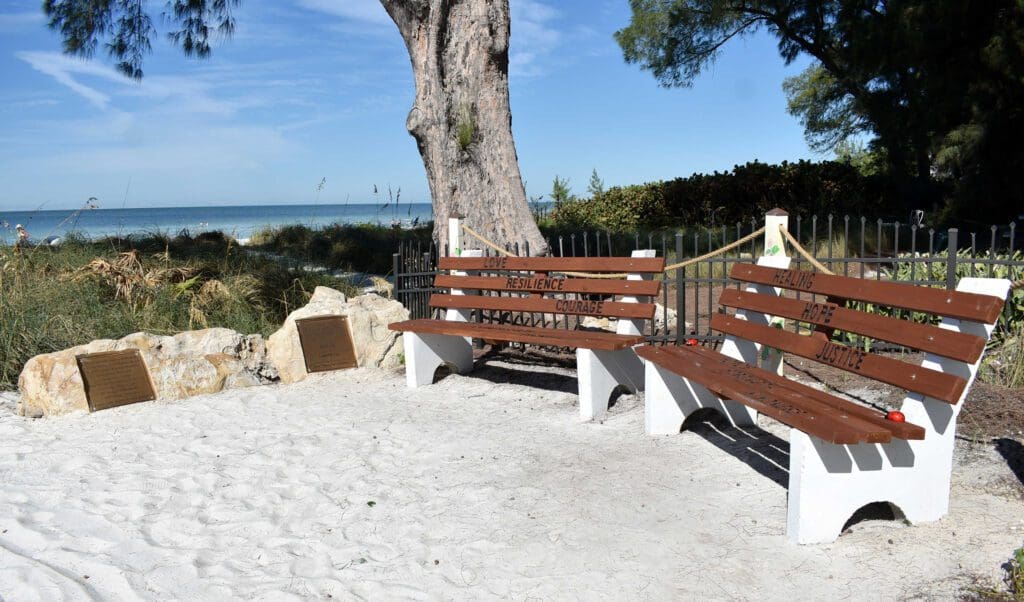 Memorial honors domestic violence victim