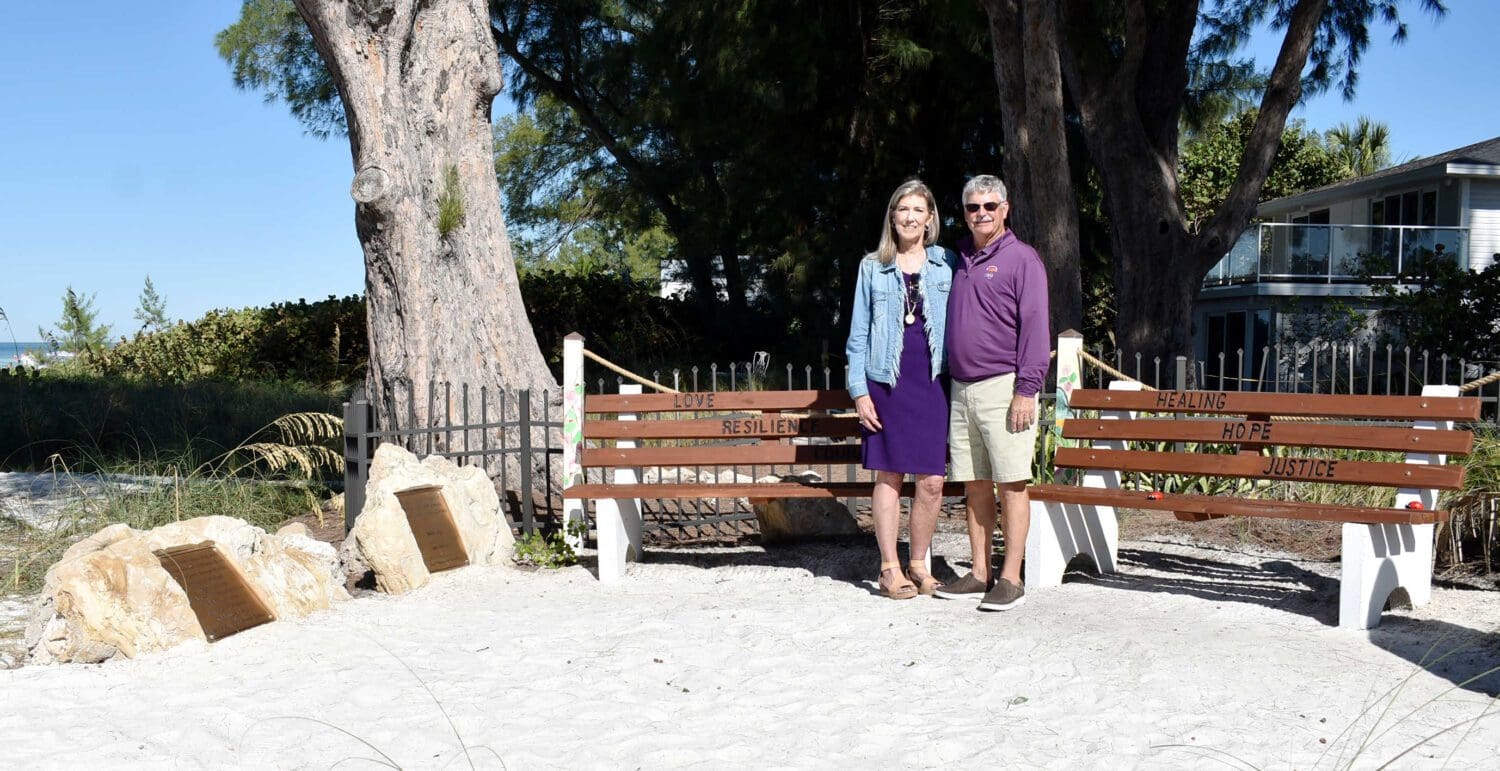 Memorial honors domestic violence victim