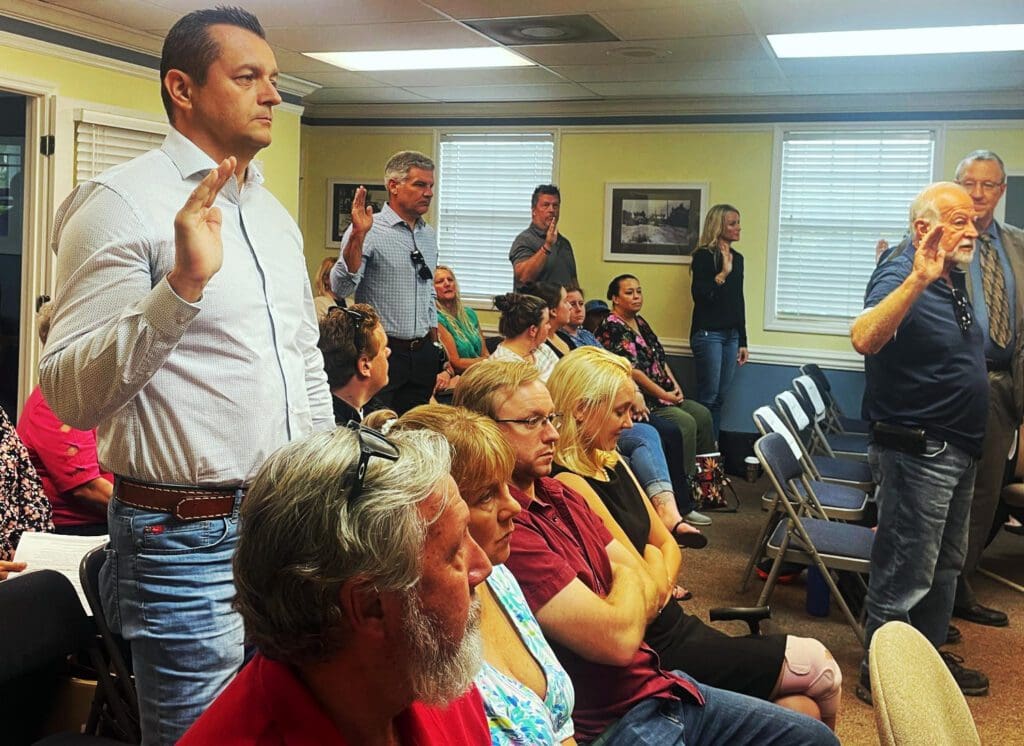 Commissioners review hotel project