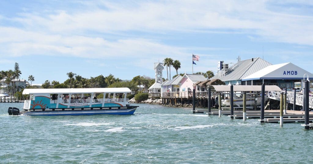 Gulf Islands Ferries arrive in Bradenton Beach
