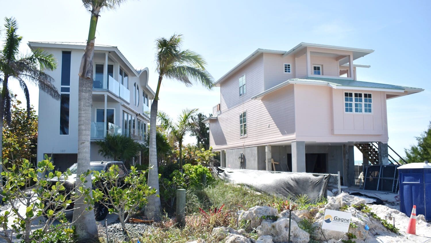 Disputed, then approved beach home being built