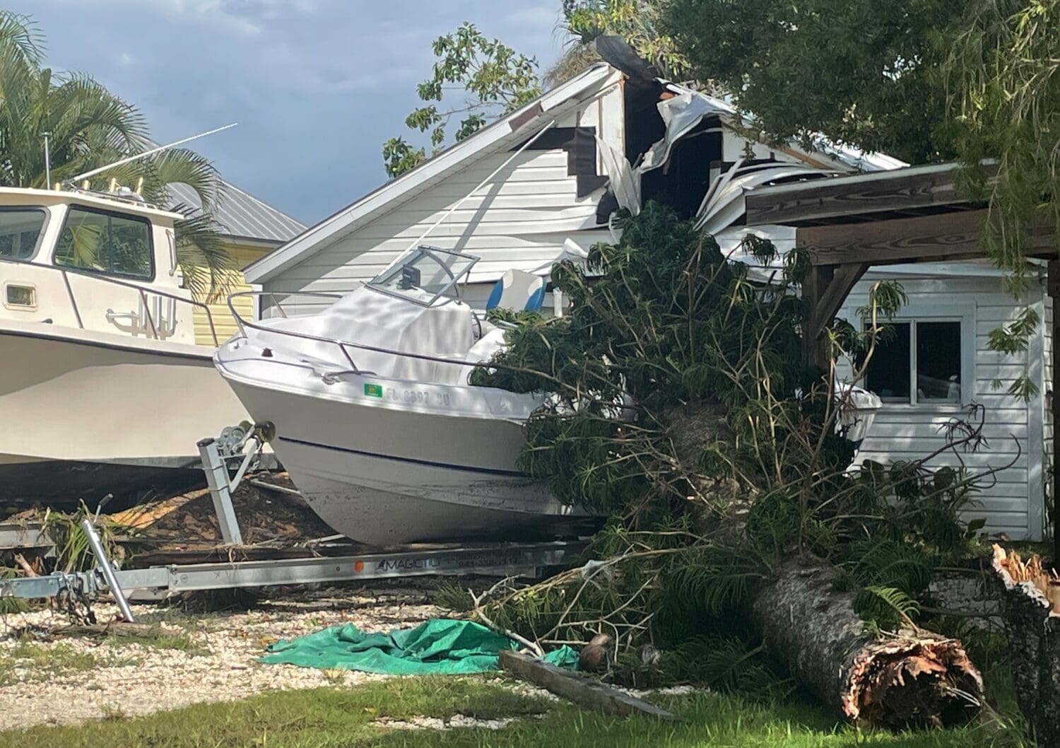 Cortez cleans up after storm surge flooding