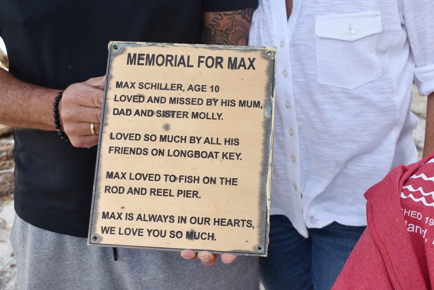 Son's Rod & Reel Pier memorial plaque returned to parents
