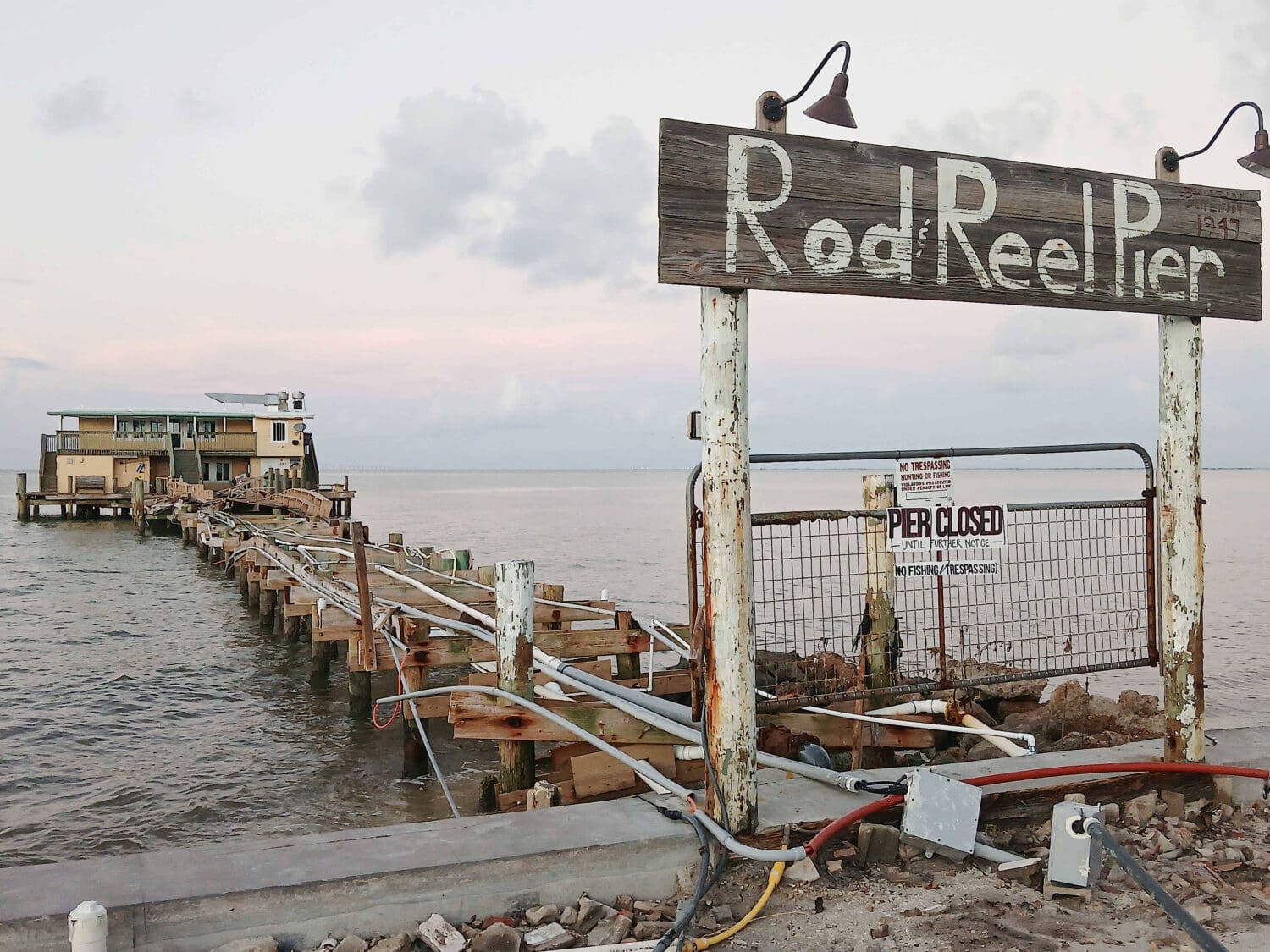 2024 hurricanes revisited; two piers remain closed